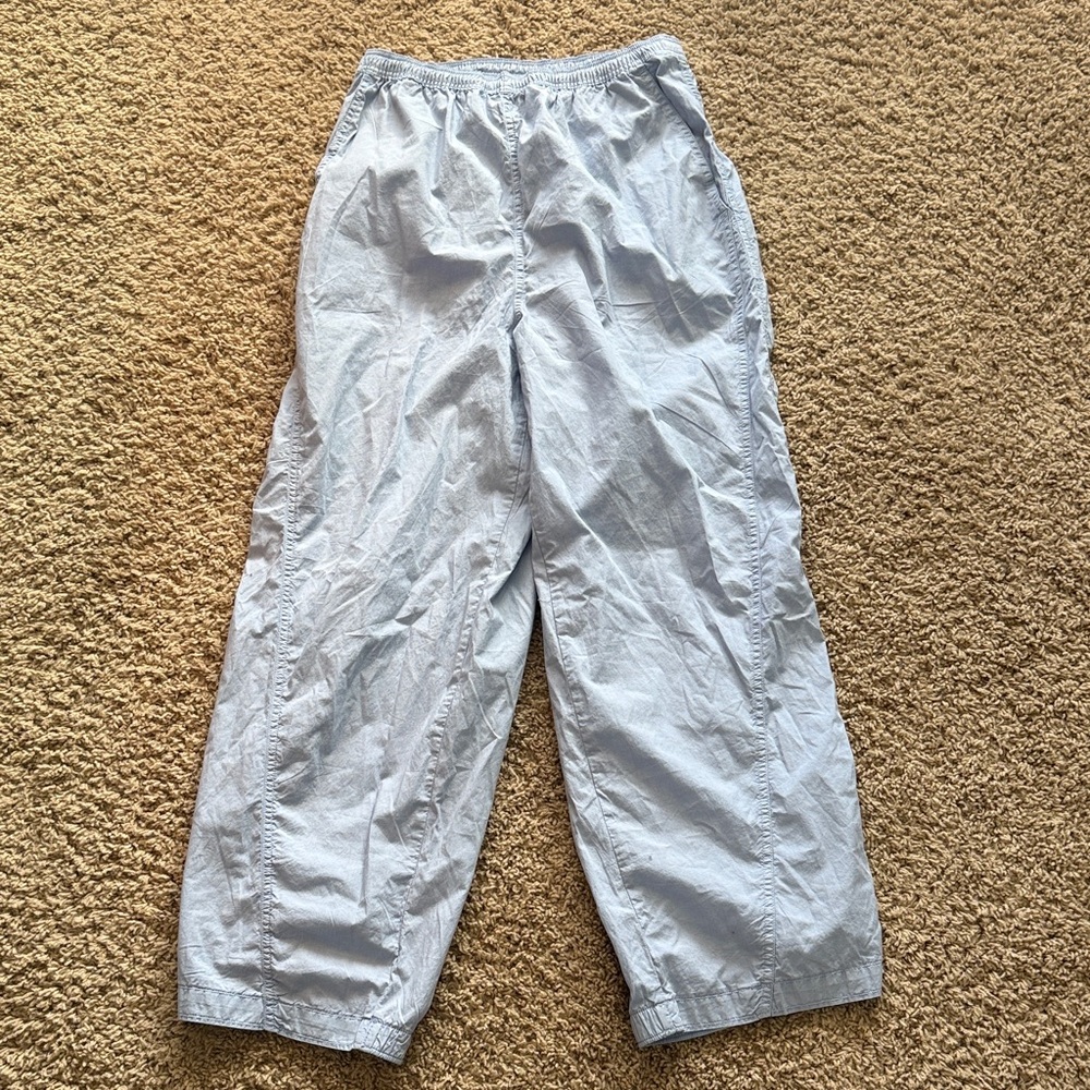 Women’s Aerie Baby Blue Lightweight Elastic Cotton Pants Size S
